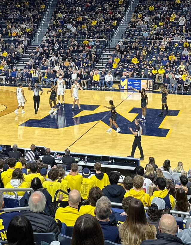Men's Basketball game at Crisler