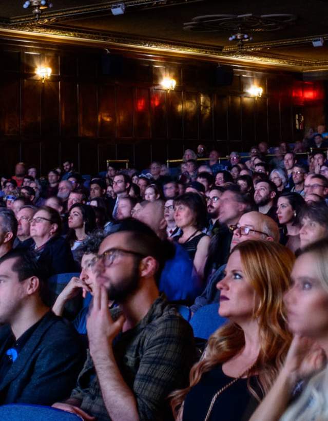 People watching the Ann Arbor Film Festival