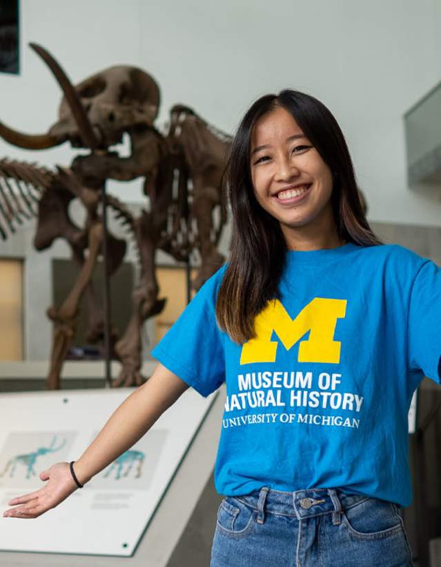 Student at U-M Museum of Natural History