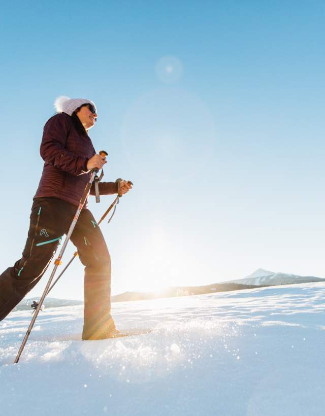 Snowshoeing or Non-skiers