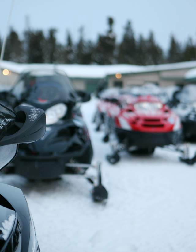 Snowmobiling