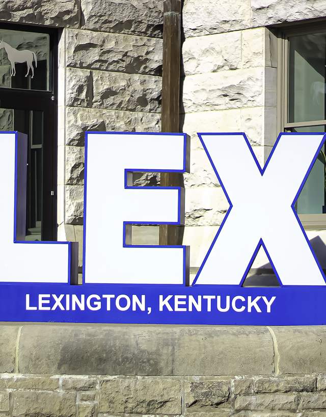 LEX sign at Visitors Center