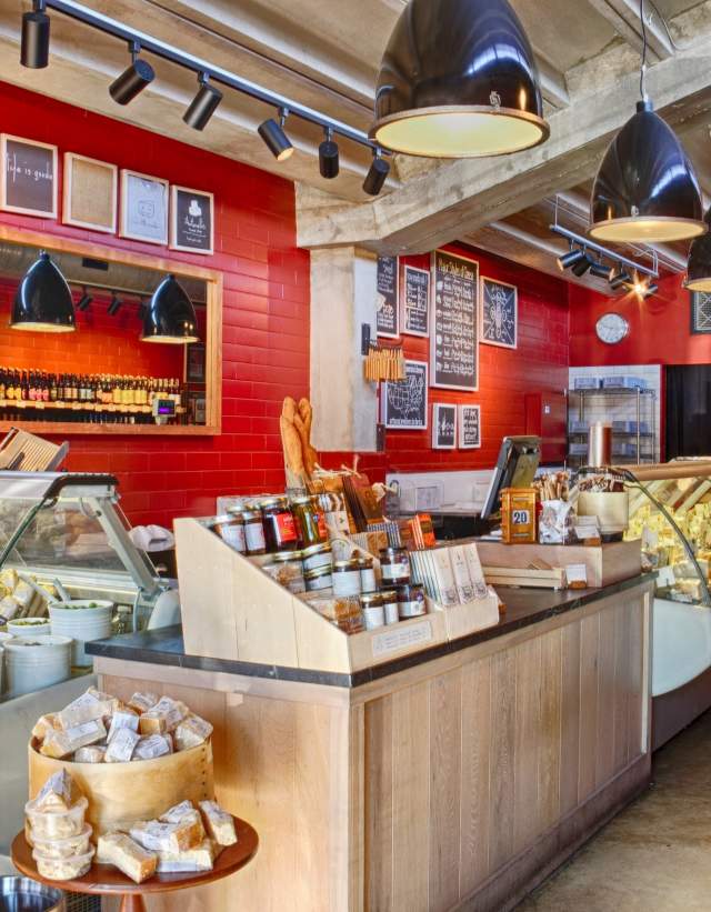 interior of Antonellis Cheese Shop in austin texas