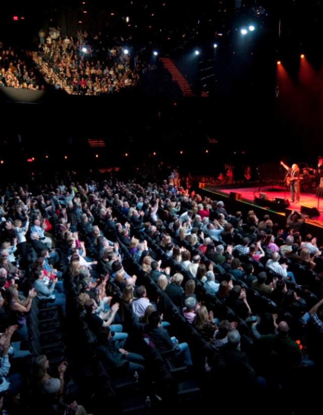 Willie Nelson on stage at ACL Live at the Moody Theater