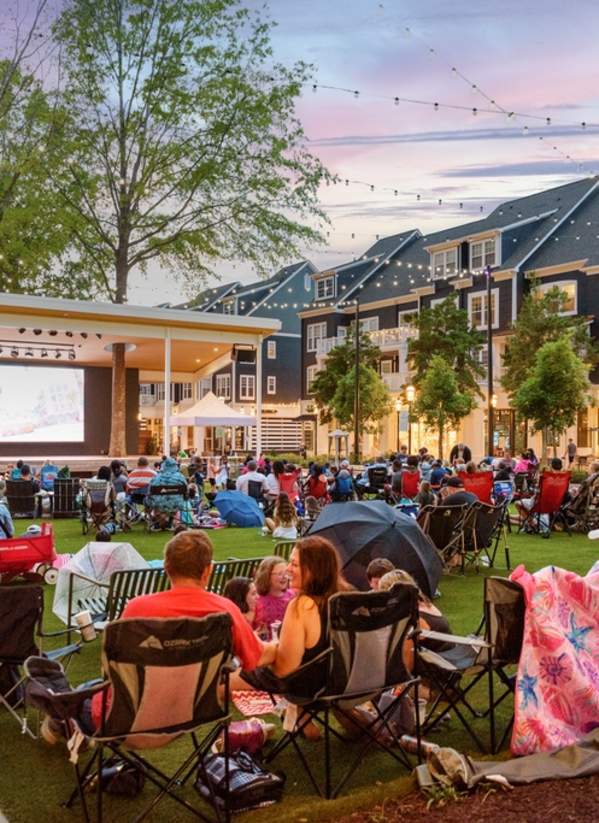 Birkdale Movie Night Lights Camera