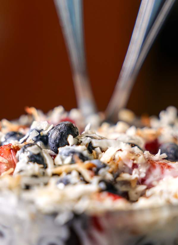 Homemade El Huevo yogurt desert