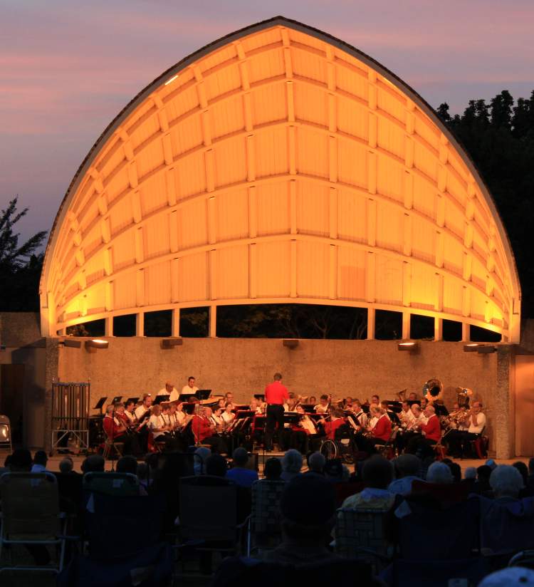 Bandshell at Night