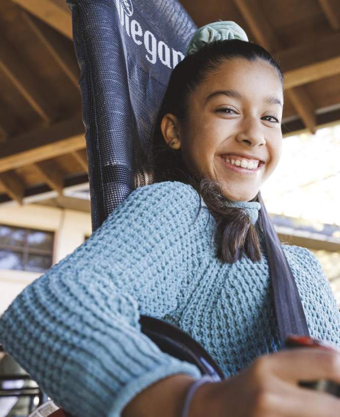 Girl Riding Shepherd's Mountain Coaster