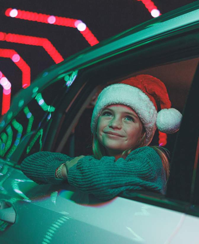 Christmas light drive thru