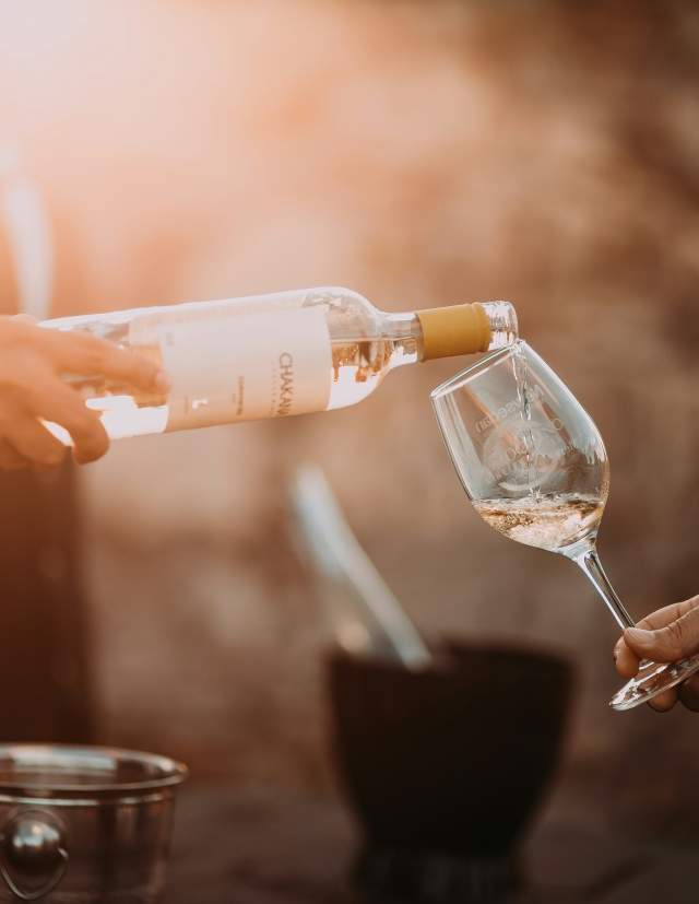 Wine pouring