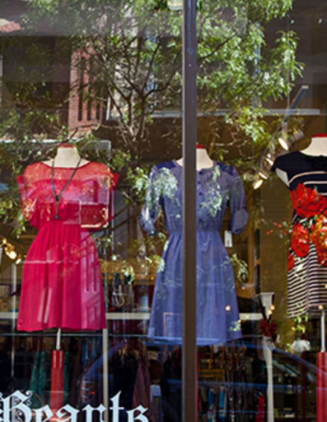 Window shopping dresses in Providence, RI