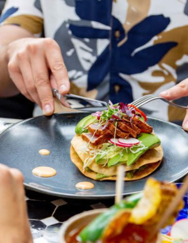 tuna tostada from Domingo