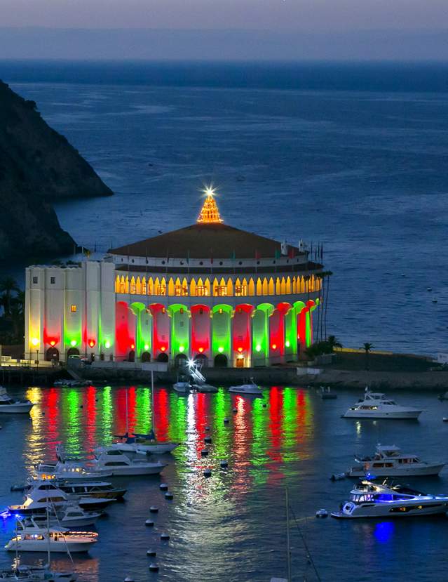 Catalina Casino Holiday Lights