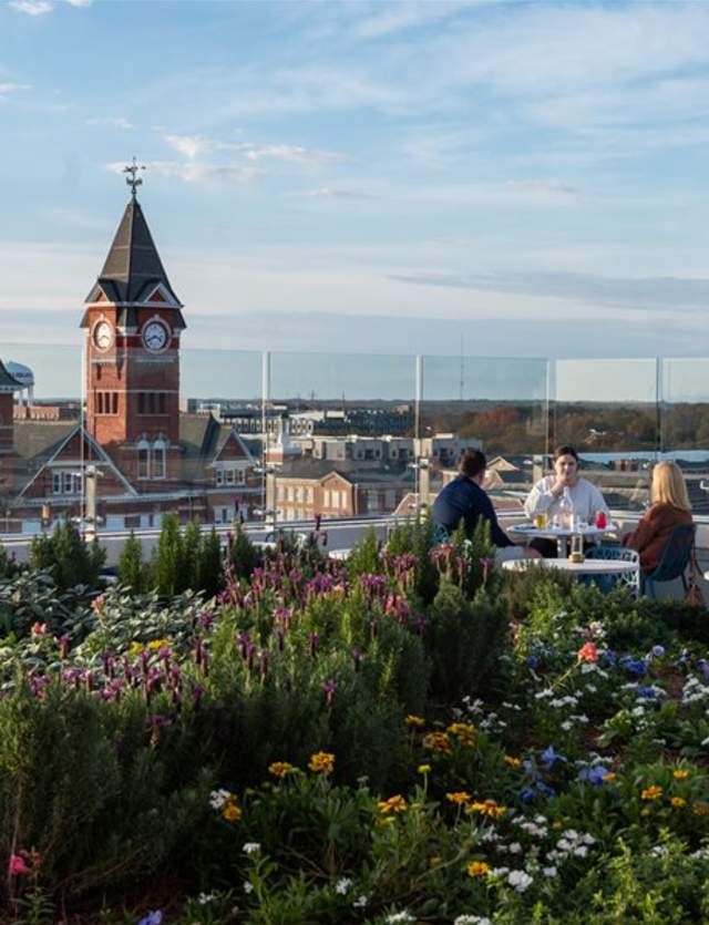 Rooftop dining