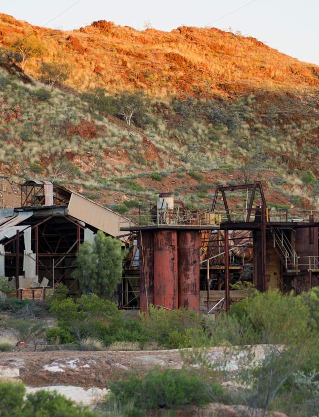 Old buildings at Comet Gold Mine near Marble Bar in the Pilbara, Western Australia