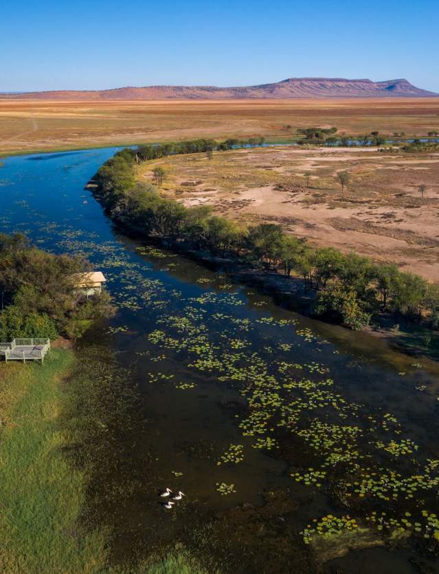 Aerial view of Parry Lagoons Nature Reserve