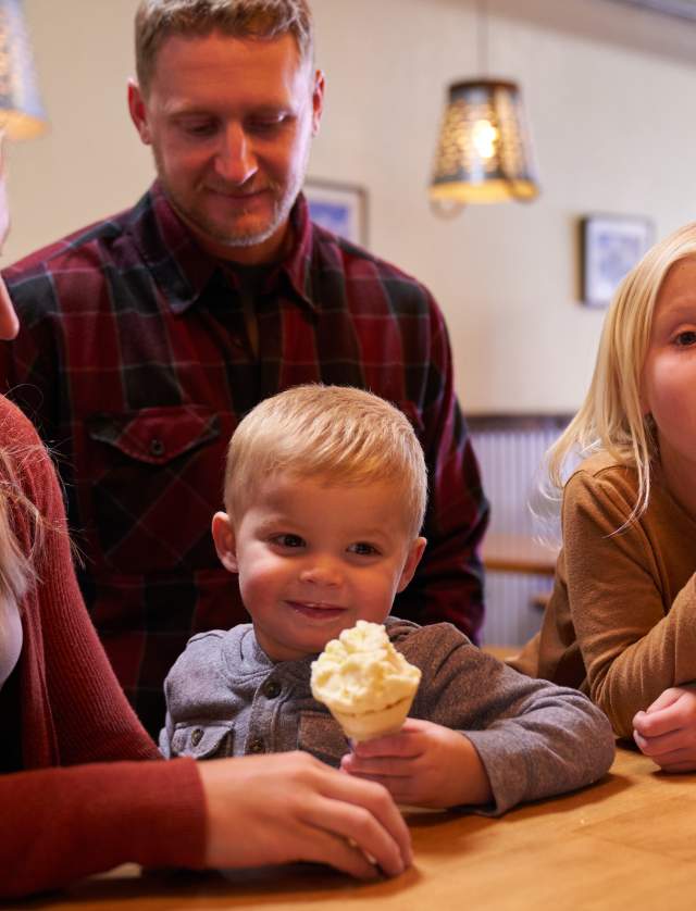 Family Meal in Restaurant