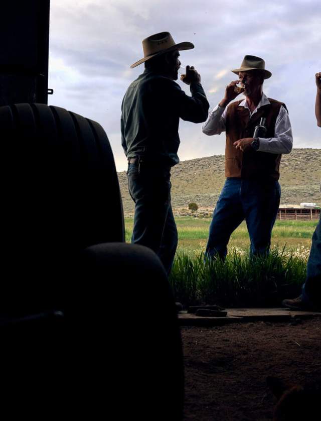 Men drinking whiskey