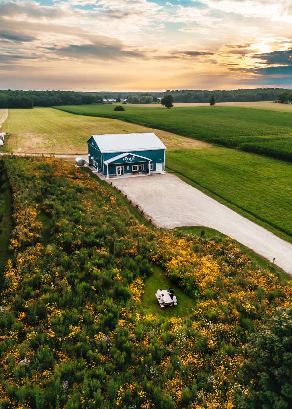 House in a rural landscape