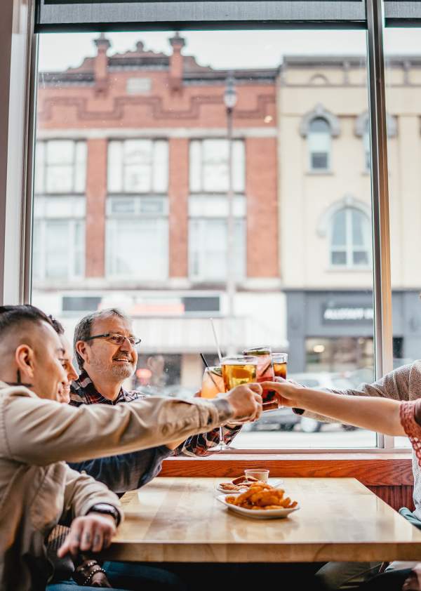 People Toasting Restaurant