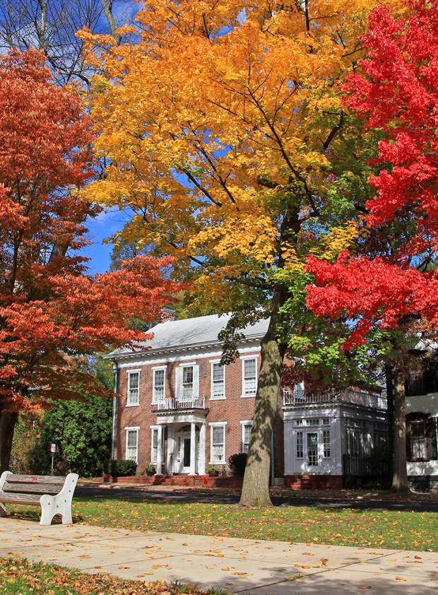 Downtown Northumberland in the fall