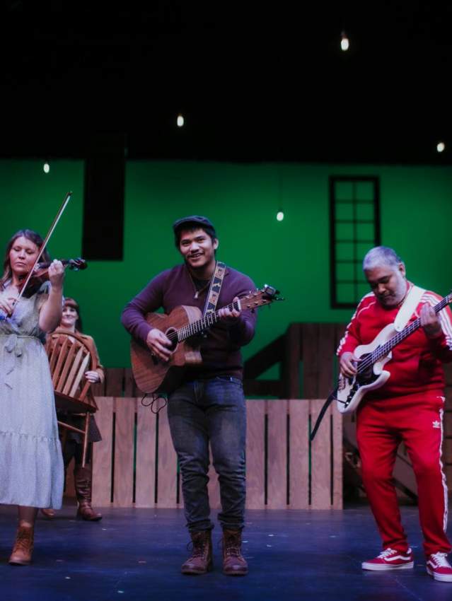 Group of people playing instruments at Amarillo Little Theater Adventure Space