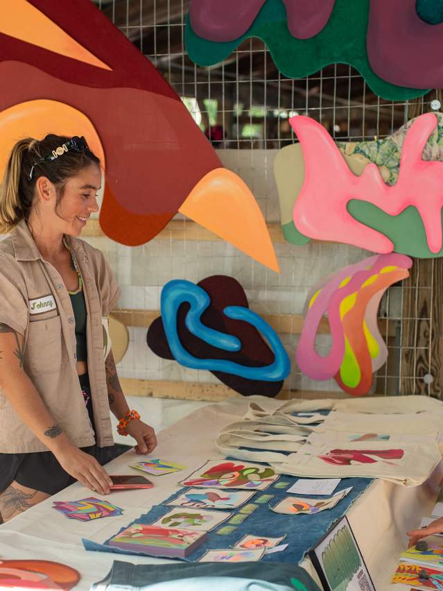Artist Molly Lunn at Ithaca Artist Market