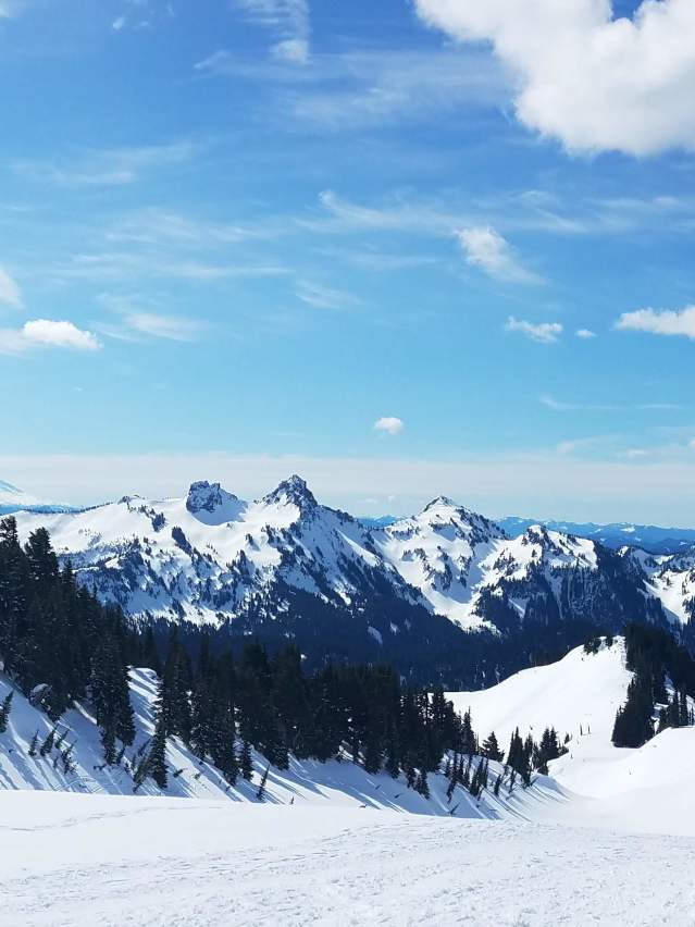 Snowshoeing at Paradise at Mount Rainier