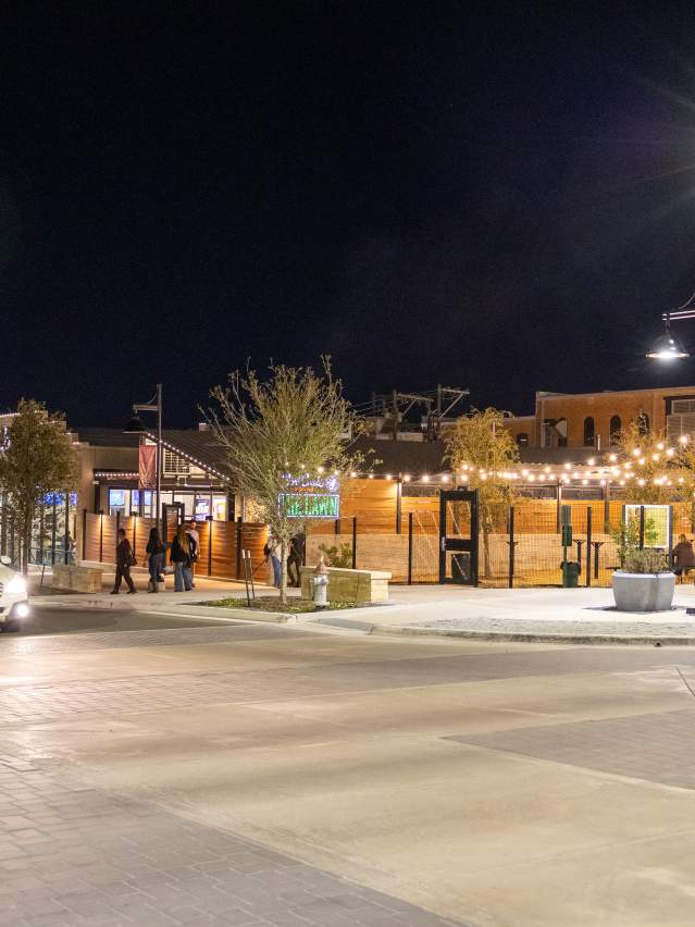 4th Street at Night Downtown