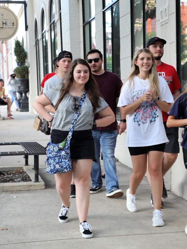 Group outside The HUB