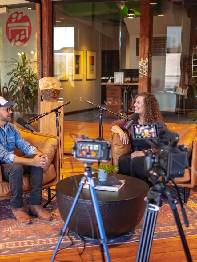 Emily Horn and Josh Buchfink host the Discover Fort Smith Podcast.