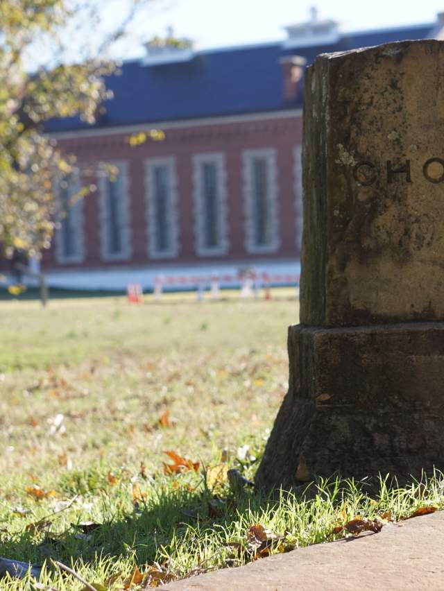A Choctaw marker was set in Fort Smith in 1825 to establishment of the boundary between Arkansas Territory and the lands of the Choctaw Nation.