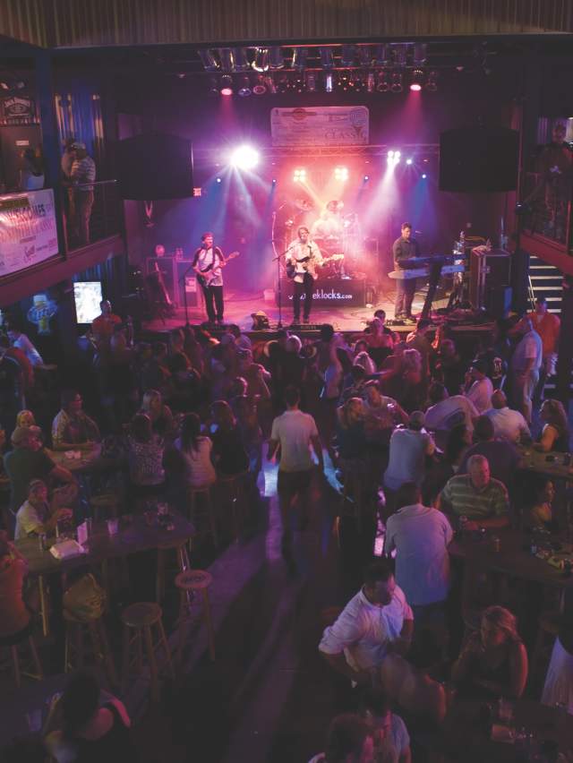 A crowd watches a show at the The Sound Room in Fort Smith.