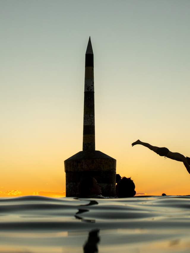 Cottesloe Diver at Sunset