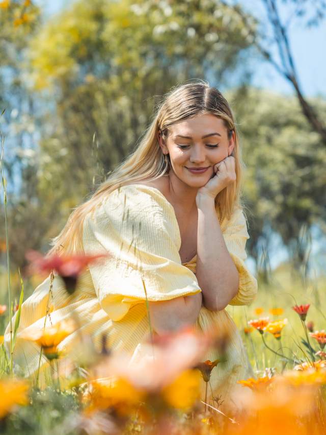 Walk through wildflowers in spring, Beverley