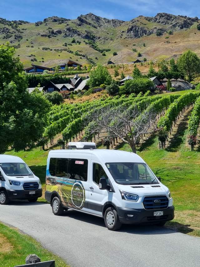 Appellation Wine Tours' all electric vans