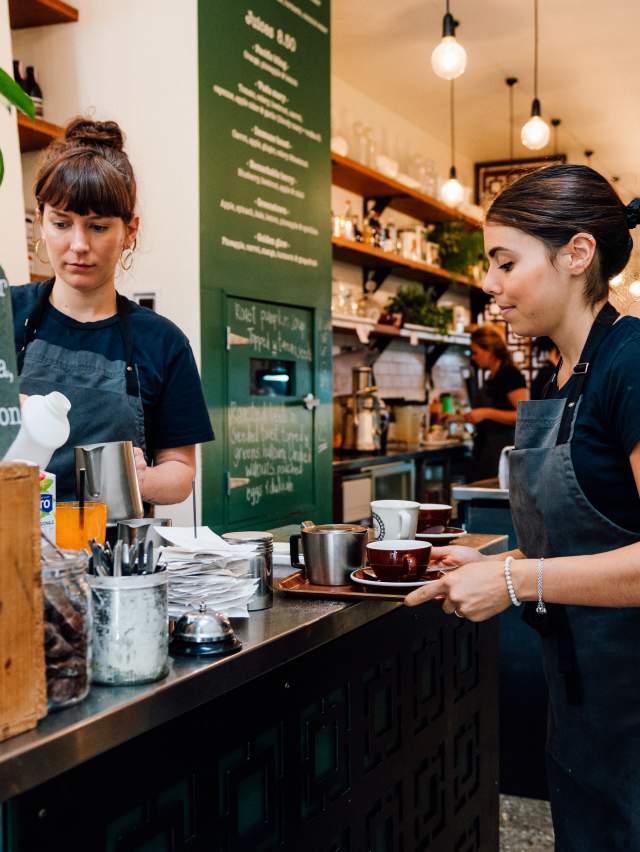 Baristas at Vudu Kitchen, Queenstown