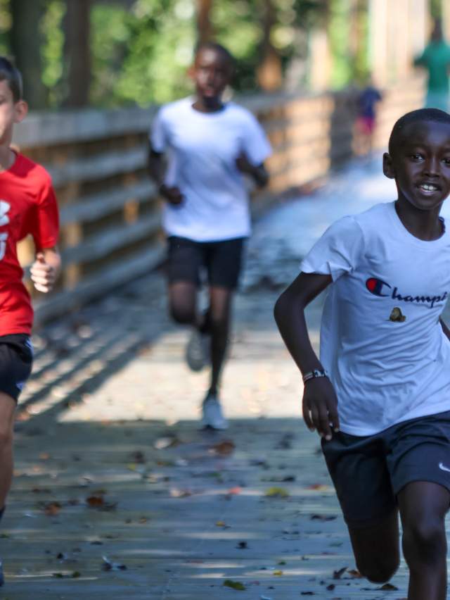 Kids running