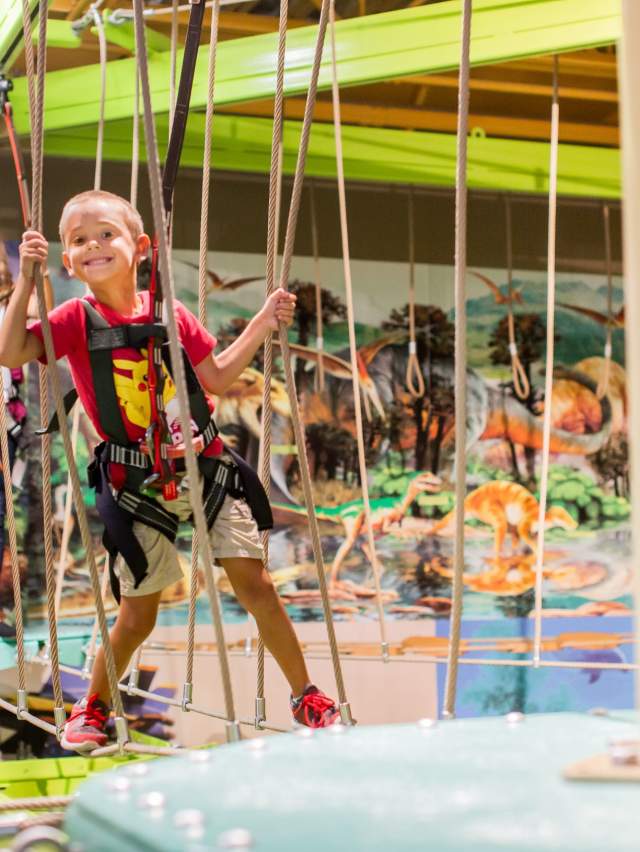 Ropes course at the Terre Haute Children's Museum