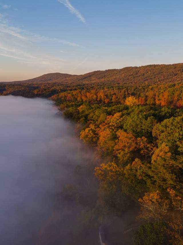 Allegany-County-Maryland-Sunrise Fall colors