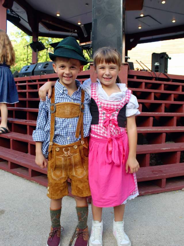 Kids at Two Brothers Roundhouse Oktoberfest