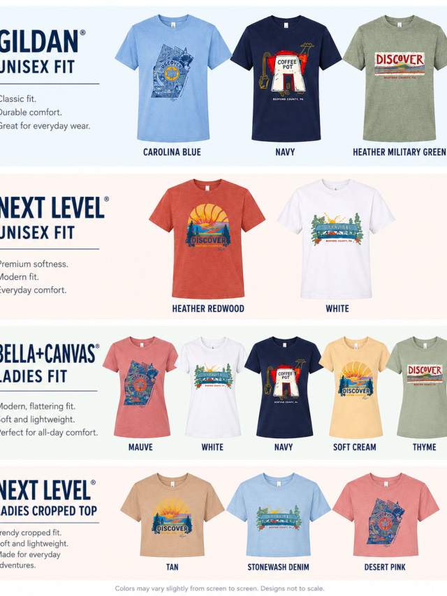 Apparel for Discover Bedford