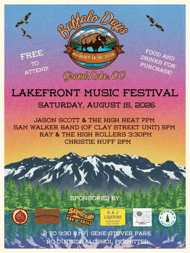 Buffalo Days 2026 concert poster