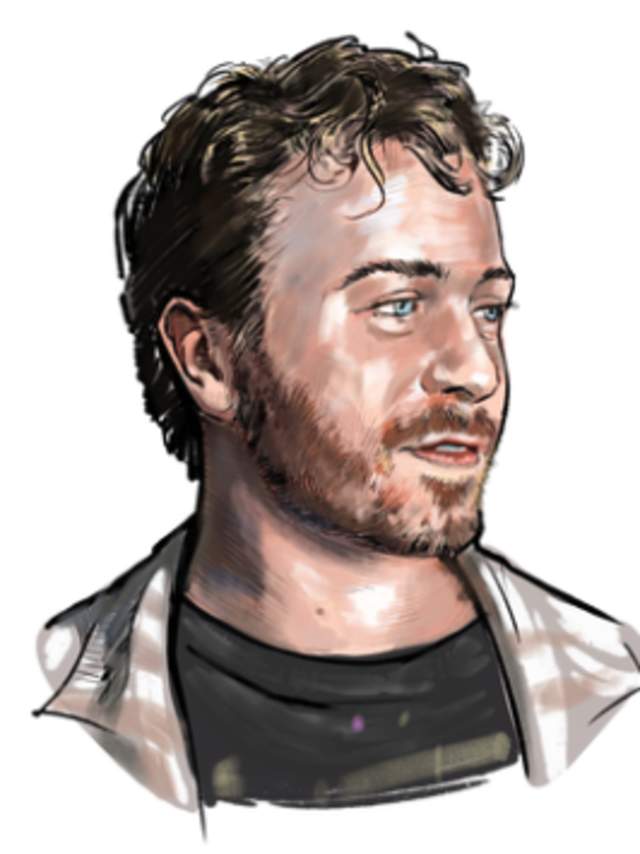 Headshot illustration of artist, Wylie Caudill