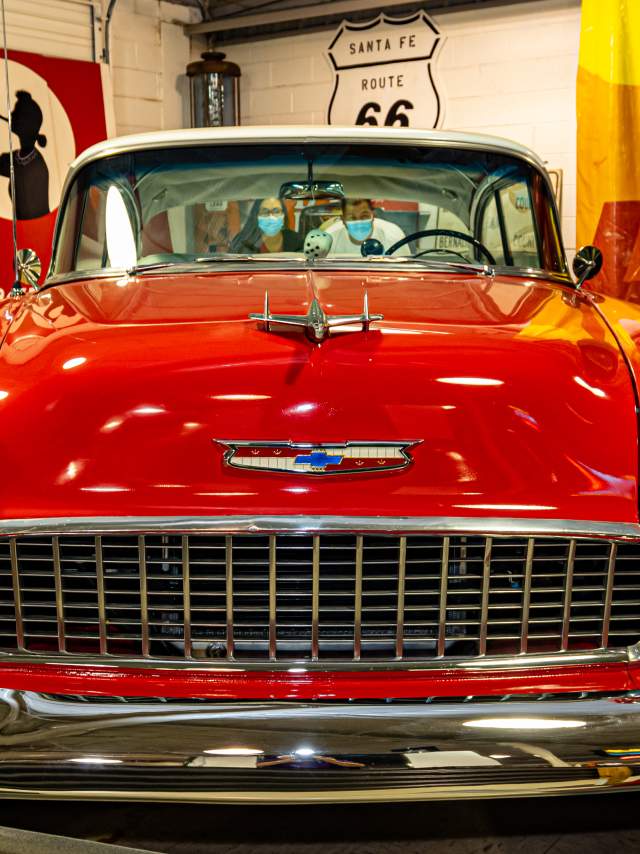 Route 66 Museum in Tucumcari Red Roadster