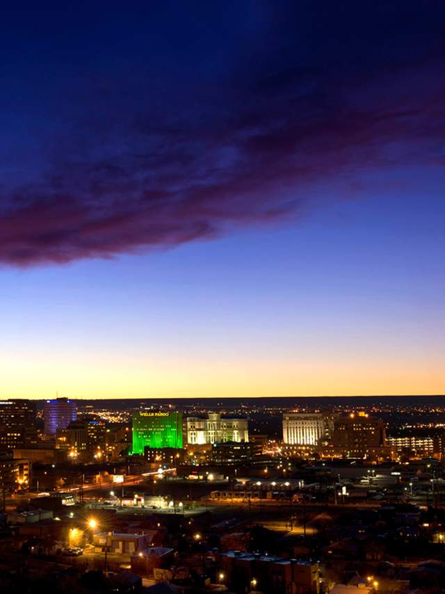 Albuquerque evening panorama