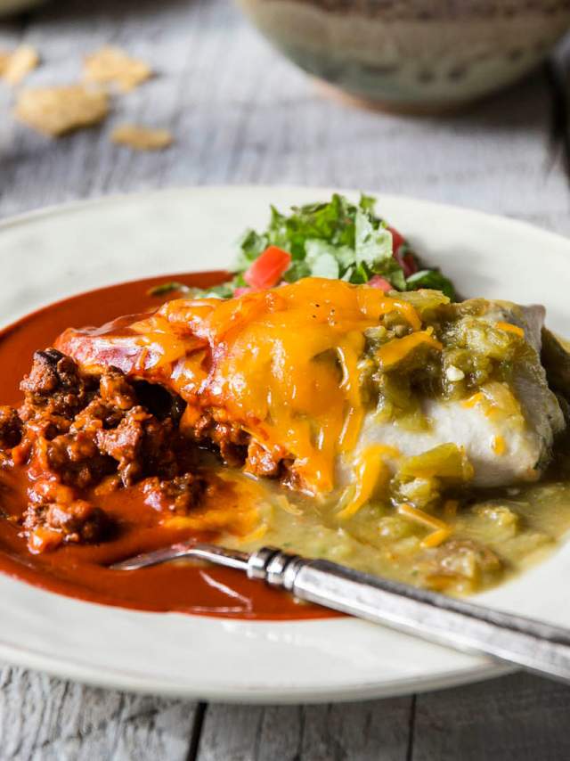 Food On White Plate With Fork