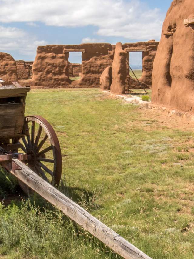 Wagons at Fort Union