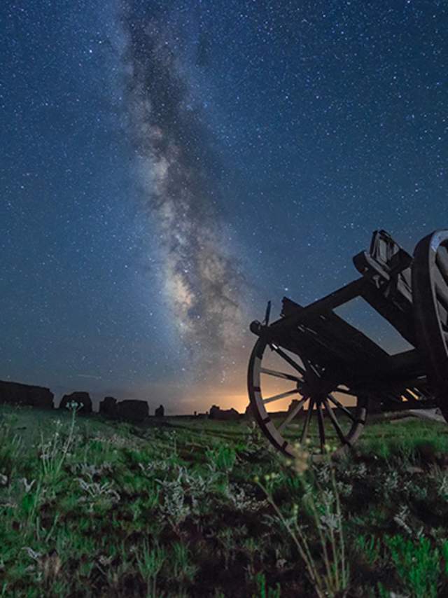 Fort Union National Monument's Sky Glow Project displays the Milky Way