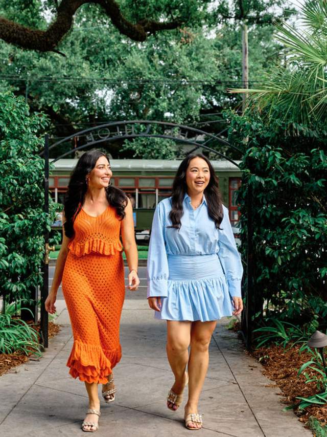 Walking into The Chloe on Saint Charles Avenue